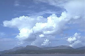 Inverted Cumulus Clouds